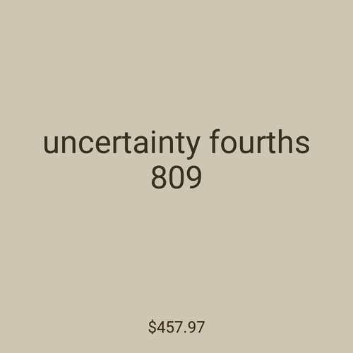 uncertainty fourths 809