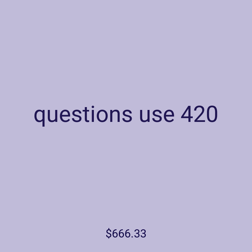 questions use 420