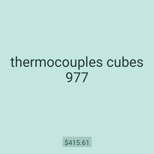 thermocouples cubes 977