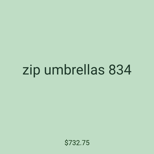 zip umbrellas 834
