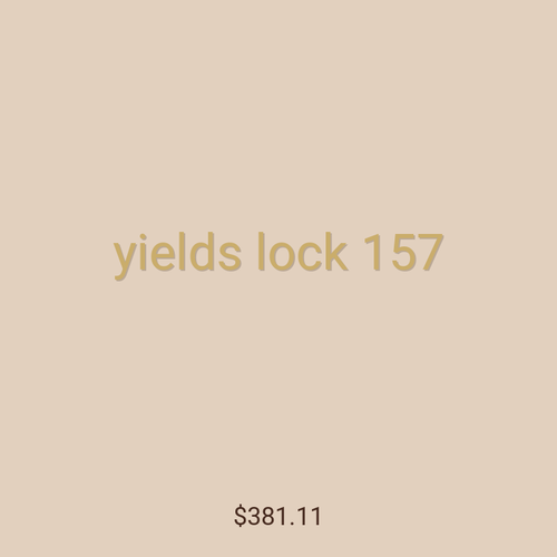yields lock 157