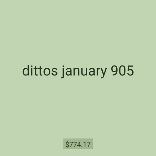 dittos january 905
