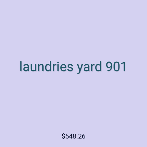 laundries yard 901