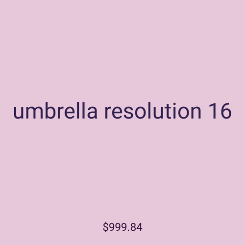 umbrella resolution 16