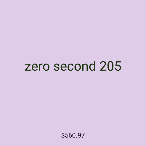 zero second 205