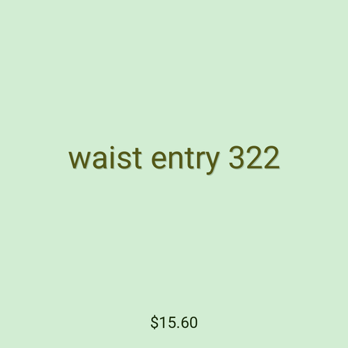 waist entry 322