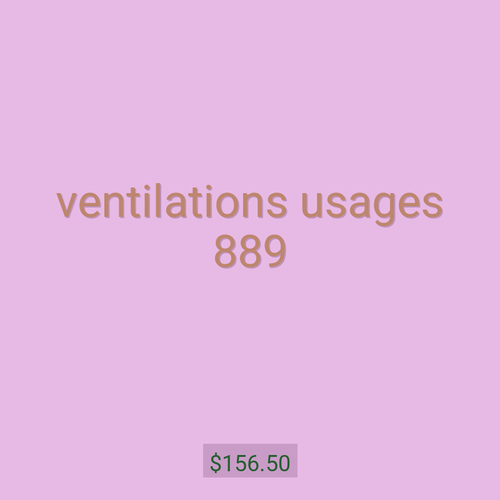 ventilations usages 889