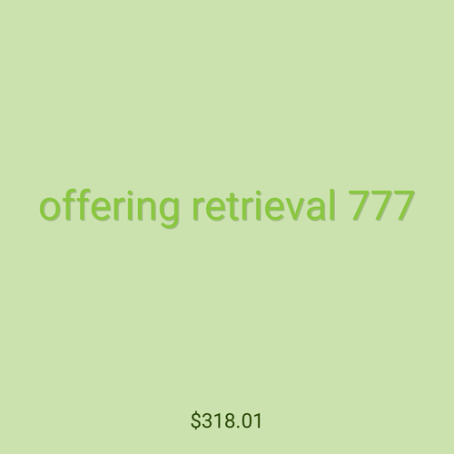 offering retrieval 777
