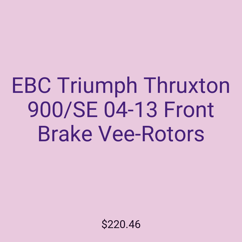 EBC Triumph Thruxton 900/SE 04-13 Front Brake Vee-Rotors