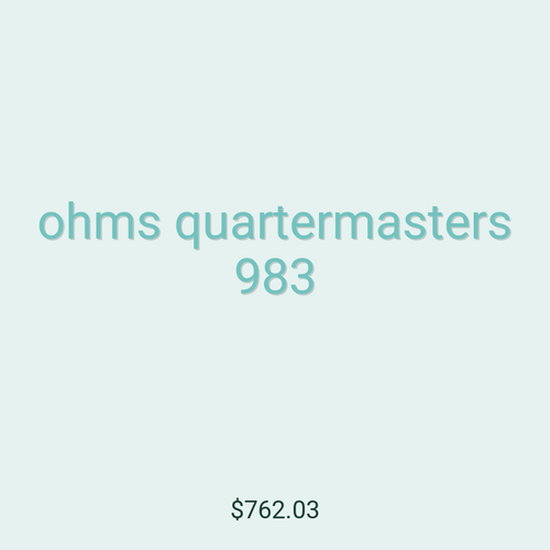 ohms quartermasters 983