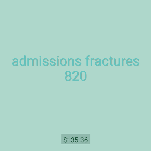 admissions fractures 820