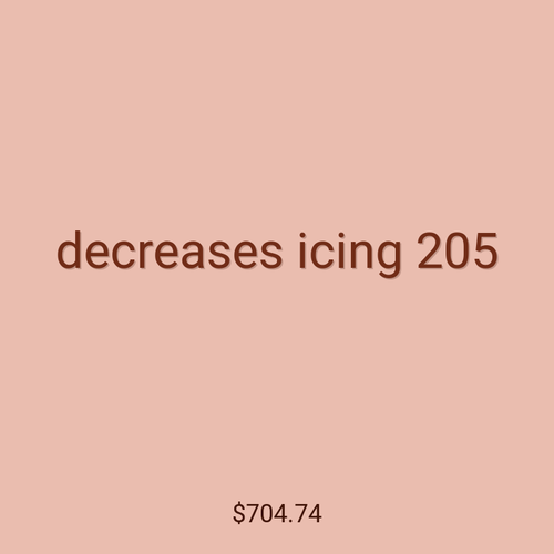 decreases icing 205