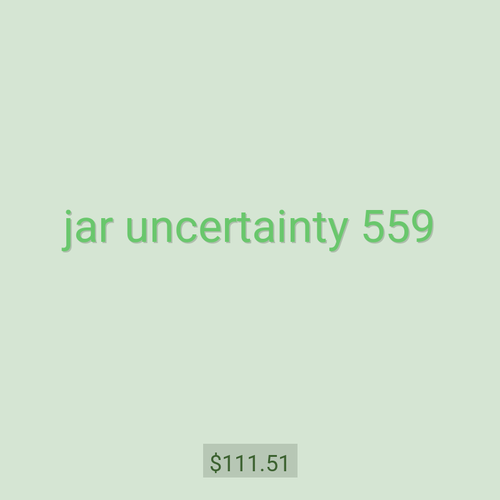 jar uncertainty 559