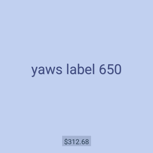 yaws label 650