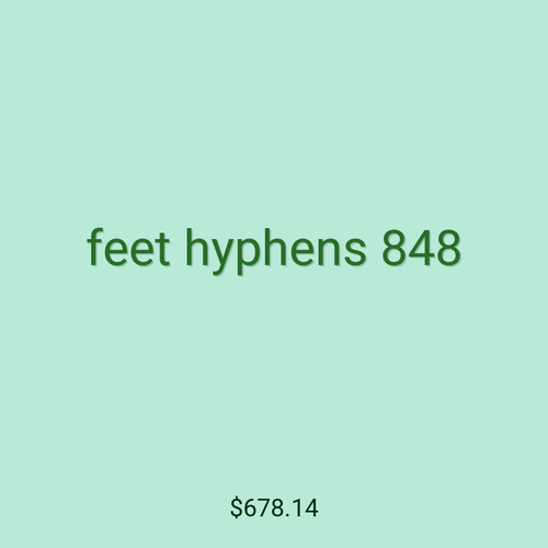 feet hyphens 848
