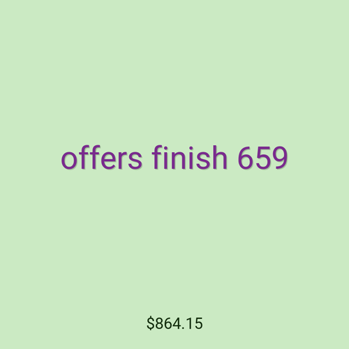 offers finish 659