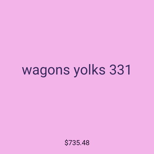 wagons yolks 331