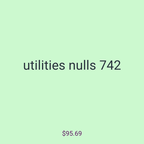 utilities nulls 742