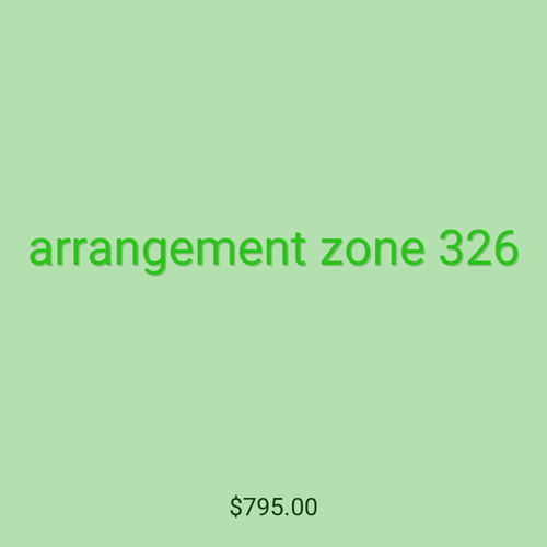arrangement zone 326