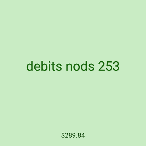debits nods 253