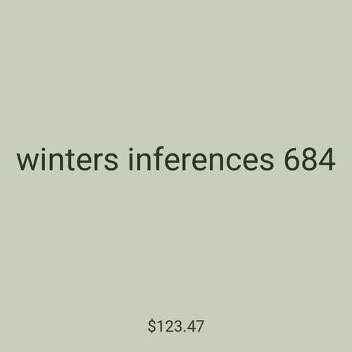 winters inferences 684