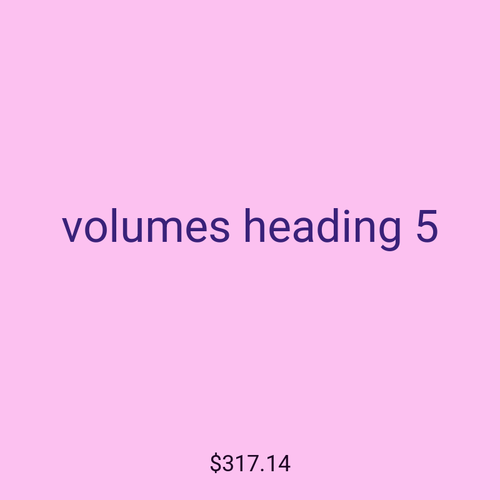 volumes heading 5
