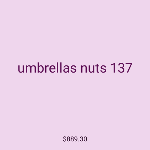 umbrellas nuts 137