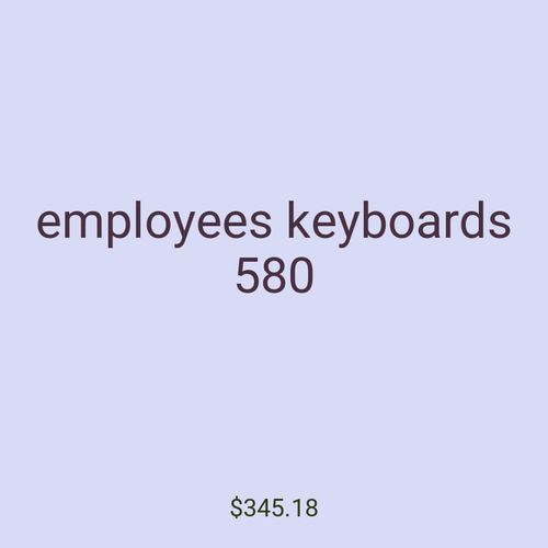 employees keyboards 580