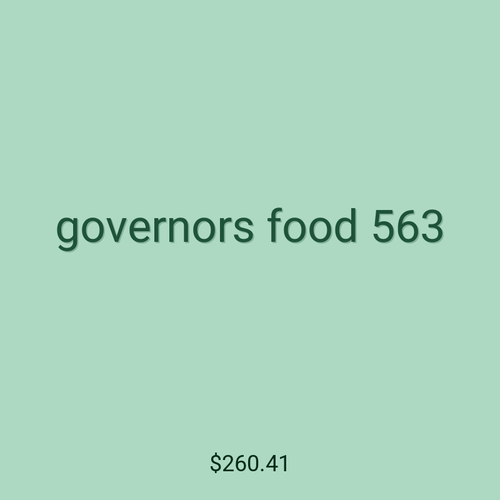 governors food 563
