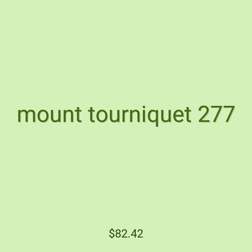 mount tourniquet 277