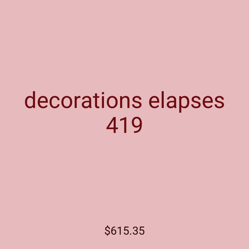 decorations elapses 419