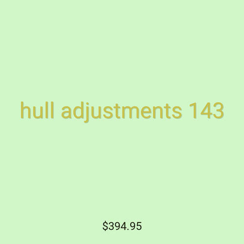 hull adjustments 143