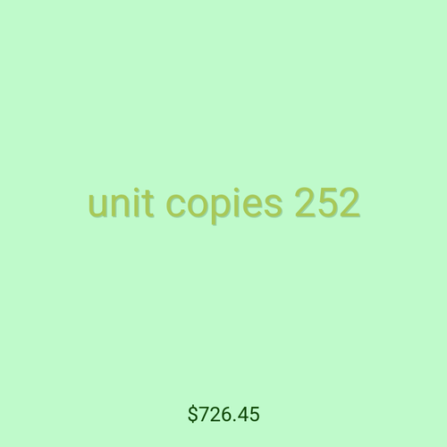 unit copies 252