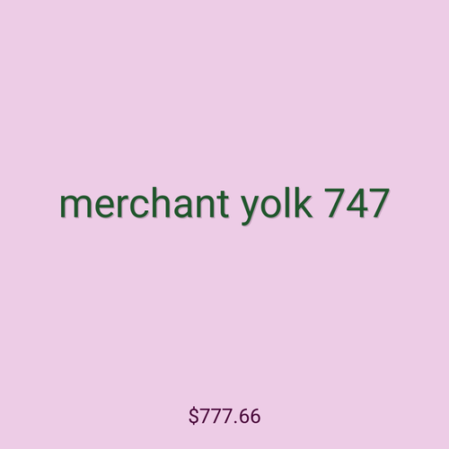 merchant yolk 747