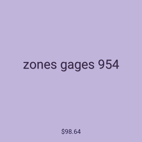 zones gages 954
