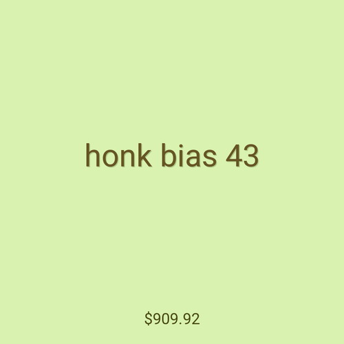 honk bias 43