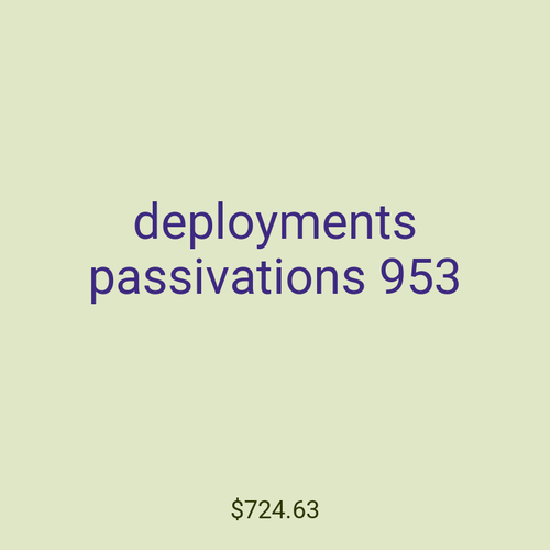 deployments passivations 953