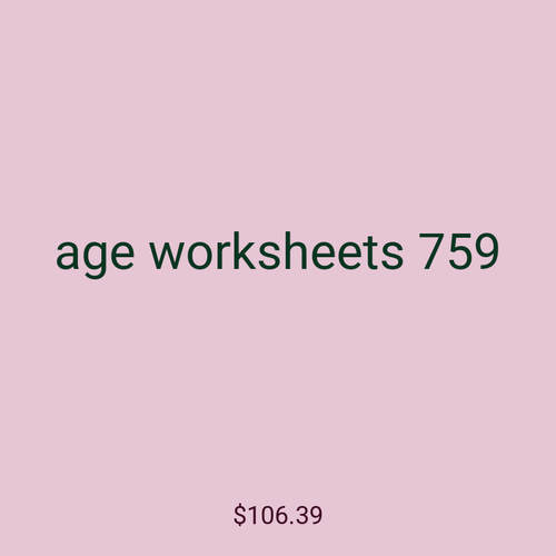 age worksheets 759