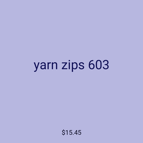 yarn zips 603