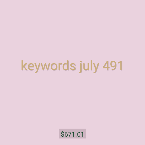 keywords july 491