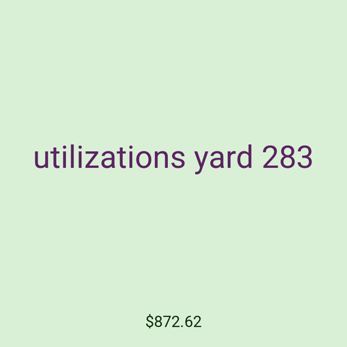 utilizations yard 283