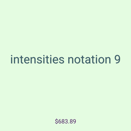intensities notation 9