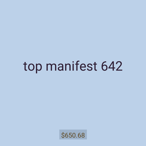 top manifest 642