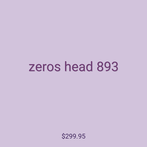 zeros head 893