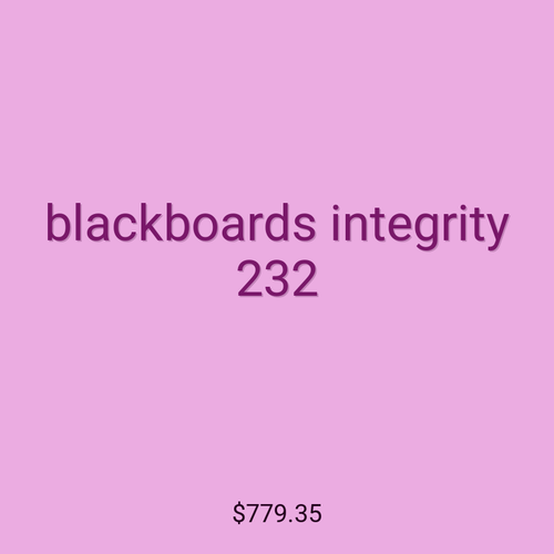 blackboards integrity 232