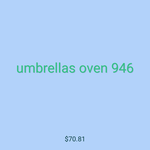 umbrellas oven 946