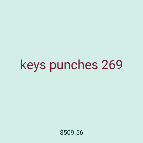 keys punches 269
