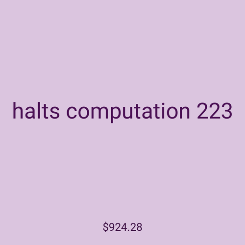 halts computation 223