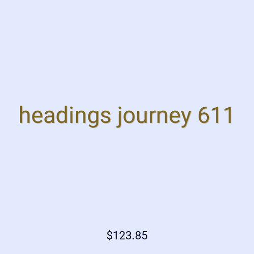 headings journey 611