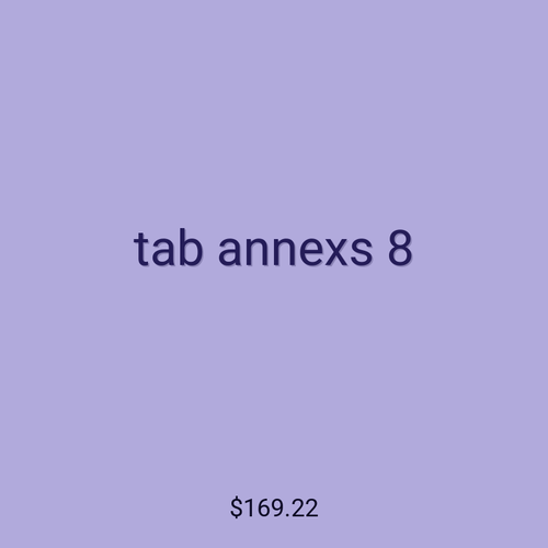 tab annexs 8